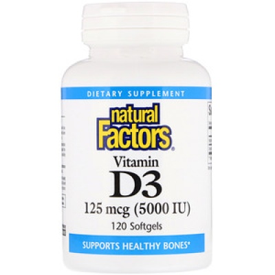  Natural Factors  D3 5000 ME 125  120 